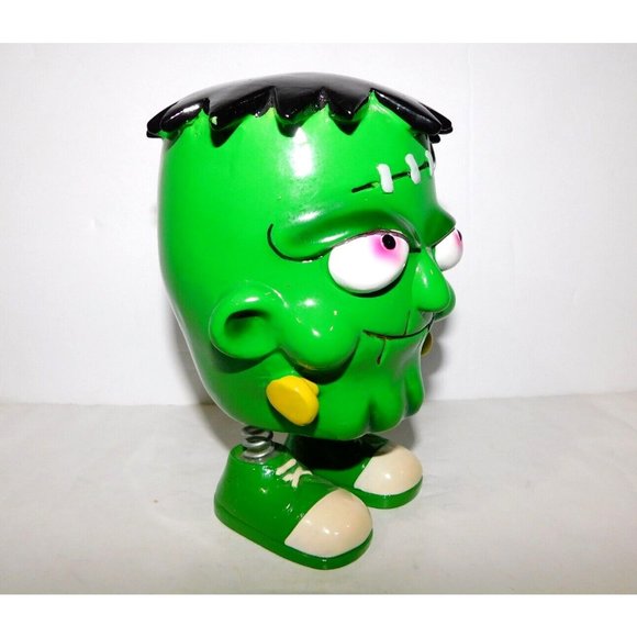 Cartoon Frankenstein Bobble Head Piggy Bank 6" Collectible - Picture 3 of 8